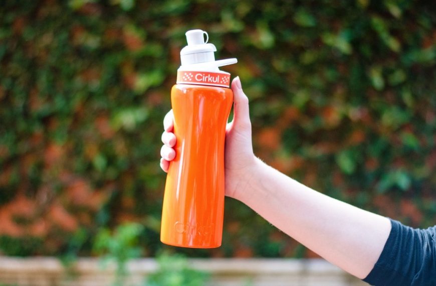 orange Cirkul Water Bottle