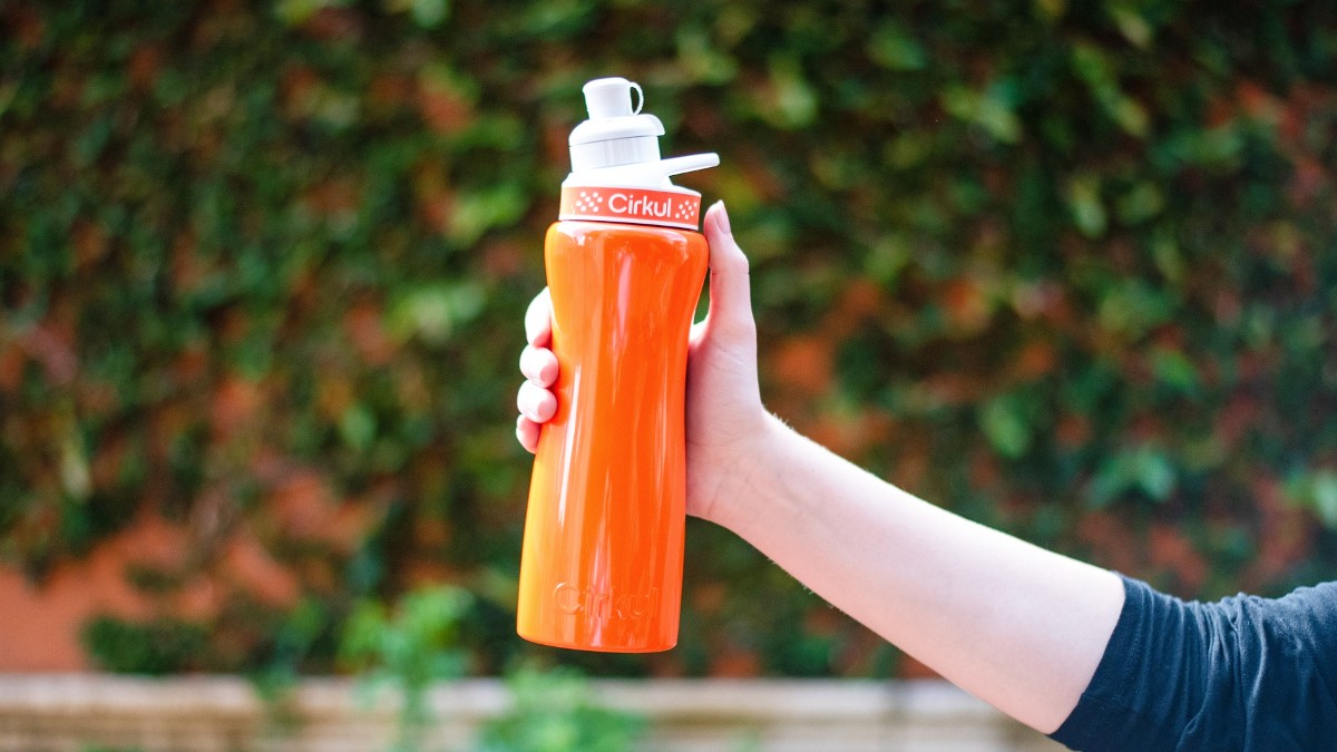 orange Cirkul Water Bottle